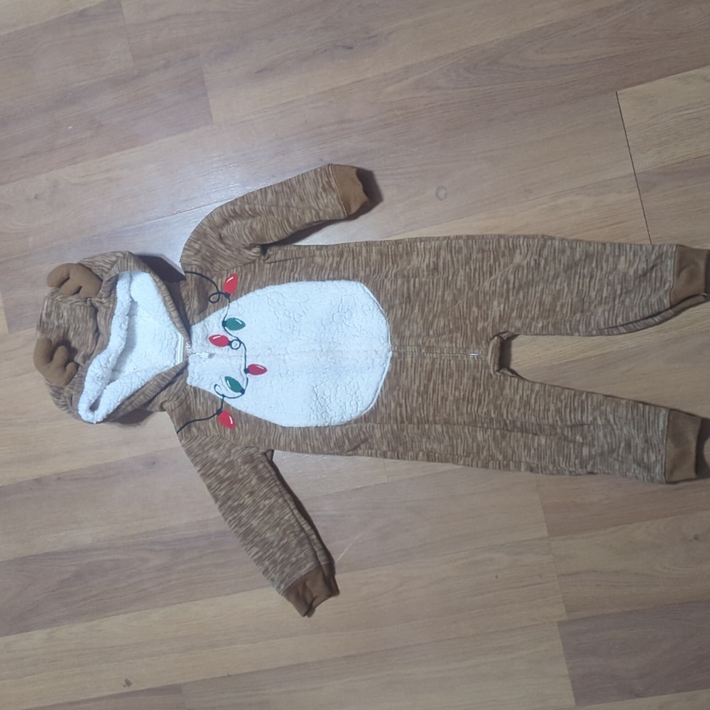 Christmas reindeer 18m fleece outfit